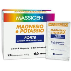 MASSIGEN MAGNESIO/POTASSIO FORTE 24 BUSTE 10 G