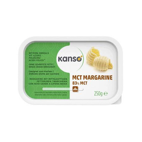 KANSO MCT MARGARINE 83% MARGARINA CON ACIDI GRASSI A CATENA MEDIA 250 G