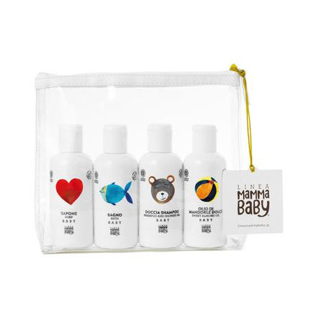 MAMMABABY POCHETTE COSMOS NATURAL 4 FLACONI 100 ML