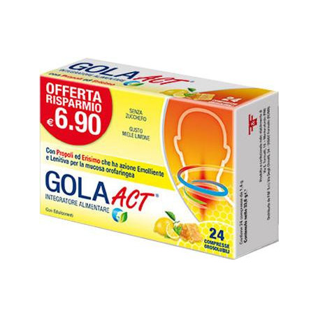 GOLA ACT MIELE E LIMONE 24 COMPRESSE OROSOLUBILI