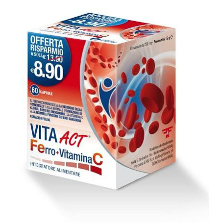 VITA ACT FERRO+VITAMINA C 60 CAPSULE
