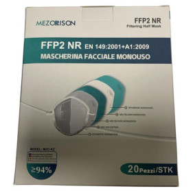 MEZORRISON FFP2 NR MASCHERINA FACCIALE MONOUSO 20 PEZZI