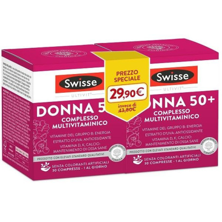 SWISSE MULTIVITAMINICO DONNA 50+ 30 COMPRESSE BIPACK