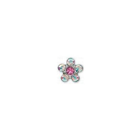 INVERNESS ORECCHINI FIORE CRYSTAL/ROSA GAMBO TITANIO R120ST