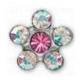 INVERNESS ORECCHINI FIORE CRYSTAL/ROSA GAMBO TITANIO R120ST