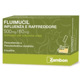 FLUIMUCL INFLUENZA E RAFFREDDORE 500 MG/ 60 MG GRANULATO PER SOLUZIONE ORALE