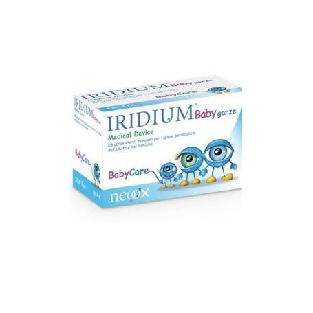 GARZA OCULARE MEDICATA IRIDIUM BABY 28 PEZZI