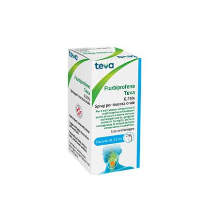 FLURBIPROFENE TEVA 0,25%