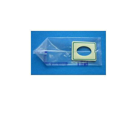 SACCA DI DRENAGGIO DA GAMBA PER INCONTINENZA 750 ML TUBO 35 CM CON LACCETTI E BOTTONI 10 PEZZI