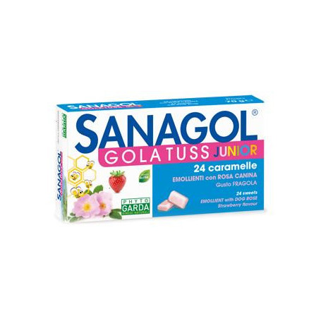 SANAGOL GOLA TUSS JUNIOR FRAGOLA 24 CARAMELLE
