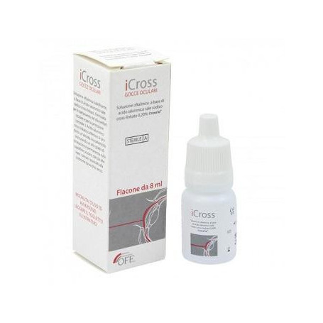 ICROSS GOCCE OCULARI SOLUZIONE OFTALMICA ACIDO IALURONICO CROSS-LINKATO 0,2% 8 ML