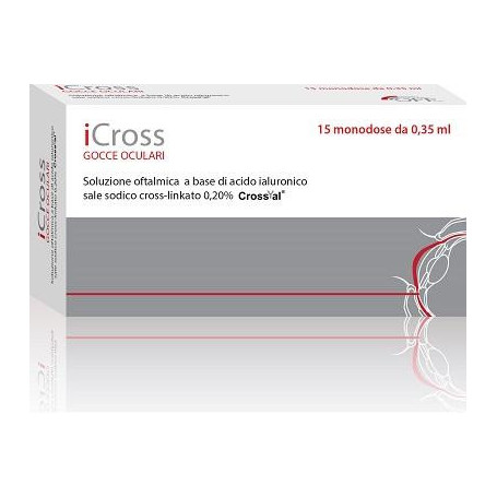 ICROSS SOLUZIONE OFTALMICA ACIDO IALURONICO CROSS-LINKATO 0,2% 15 MONODOSI DA 0,35 ML