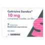 CETIRIZINA SANDOZ 10 MG COMPRESSE RIVESTITE CON FILM