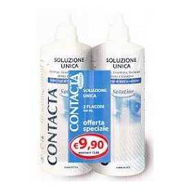 SOLUZIONE PER LENTI A CONTATTO CONTACTA 2 PEZZI 360 ML