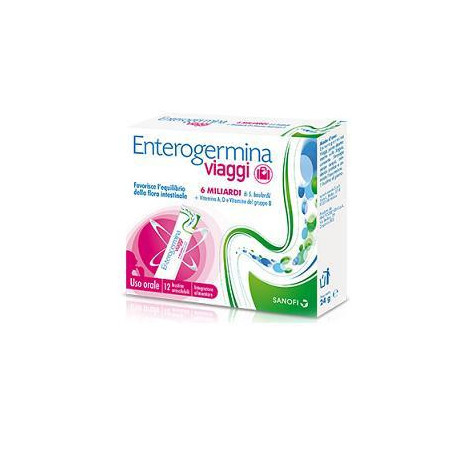 ENTEROGERMINA VIAGGI 12 BUSTINE OROSOLUBILI CONFEZIONE STANDARD