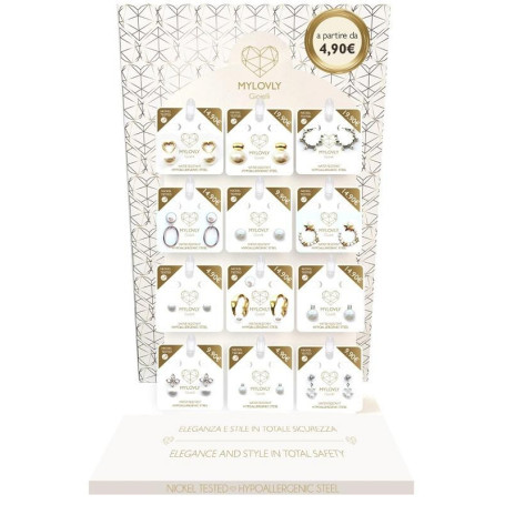 MYLOVLY GIOIELLI ORECCHINI CUORE VUOTO ARGENTO