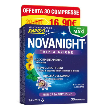 NOVANIGHT 30 COMPRESSE RILASCIO RADIDO NEW