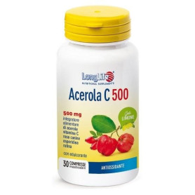 LONGLIFE ACEROLA C500 LIMONE 30 COMPRESSE...