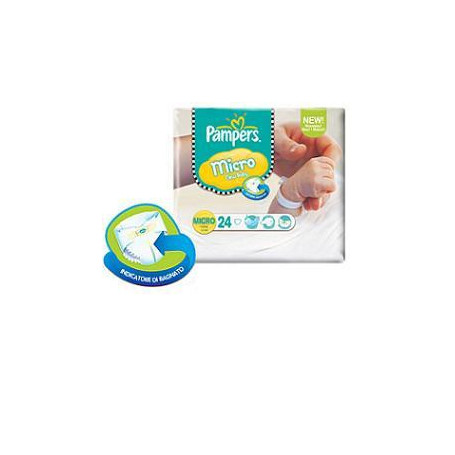 PAMPERS PROGRESSI MICRO PANNOLINI PER BAMBINI 24 PEZZI