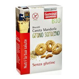 GERMINAL BIO NUTRI LA TUA SALUTE BISCOTTI AL GRANO SARACENO CAROTA E MANDORLE 250 G