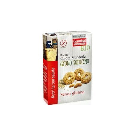GERMINAL BIO NUTRI LA TUA SALUTE BISCOTTI AL GRANO SARACENO CAROTA E MANDORLE 250 G