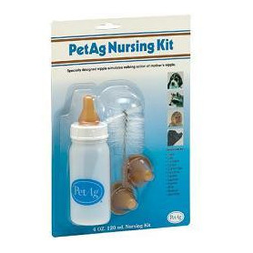 NURSING KIT BIBERON DA 120ML PER ANIMALI + TETTARELLE DI VARIE MISURE + SCOVOLINO PER PULIZIA
