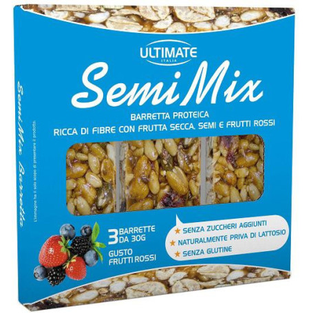ULTIMATE BARRETTA SEMIMIX FRUTTI ROSSI 3 PEZZI DA 30 G