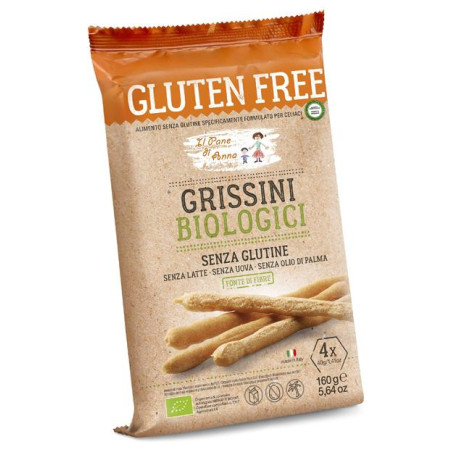 IL PANE DI ANNA GRISSINI BIOLOGICI 160 G