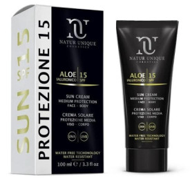 NATUR UNIQUE CREMA SOLARE PROTETTIVA SPF15 VISO E CORPO 100 ML