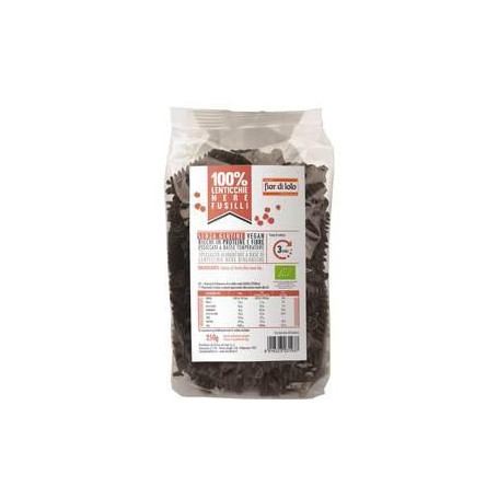 FUSILLI DI LENTICCHIE NERE BIO 250 G