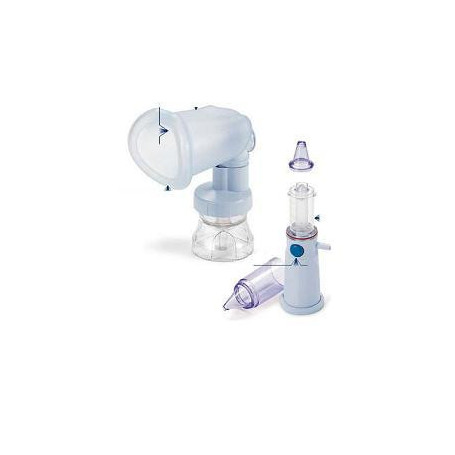 SISTEMA MODULARE NEBULA SPACER PER L'APPARATO BRONCO POLMONARE CON MASCHERA BUCCALE E AMPOLLA