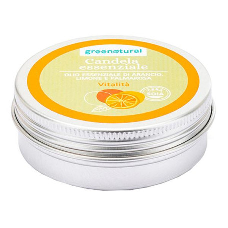 GREENATURAL CANDELA SOIA VITALITA' ARANCIO 45 G