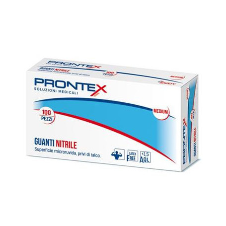 PRONTEX GUANTO IN NITRILE SENZA POLVERE M 7/8 100 PEZZI