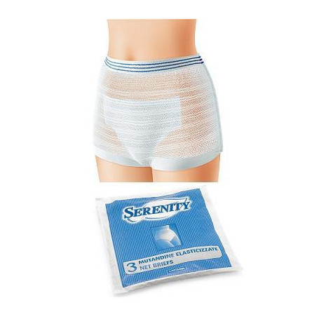 MUTANDINA ELASTICA RETTANGOLARE A RETE XXL 3 PEZZI