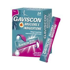 GAVISCON BRUCIORE E INDIGESTIONE 500 MG/213 MG/325 MG SOSPENSIONE ORALE GUSTO MENTA