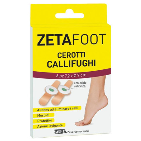 ZETAFOOT CEROTTO CALLIFUGO DISCHETTO CENTRALE 6 PEZZI