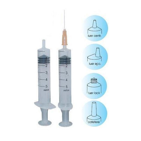 SIRINGA COMFORT 50/60ML SENZA AGO CONO CATETERE 25 PEZZI