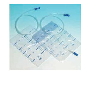 SACCA RACCOLTA URINA DA LETTO IN PVC NON STERILE VOLUME 2 LITRI TUBO LUNGHEZZA 90 CM 30 PEZZI