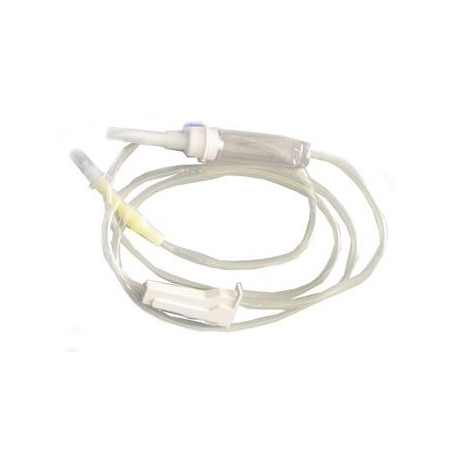 DEFLUSSORE PER INFUSIONE SENZA AGO CON ROLLER E FILTRO SOLUSIONE