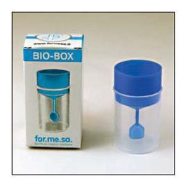 CONTENITORE PER FECI E CAMPIONI BIOLOGICI BOX IN POLIPROPILENE TAPPO A VITE CON PALETTA 30 ML 1 PEZZO
