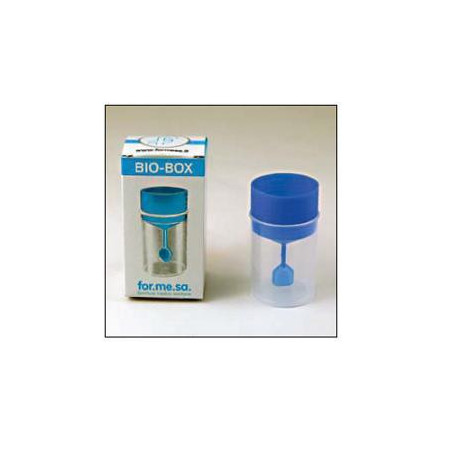 CONTENITORE PER FECI E CAMPIONI BIOLOGICI BOX IN POLIPROPILENE TAPPO A VITE CON PALETTA 30 ML 1 PEZZO