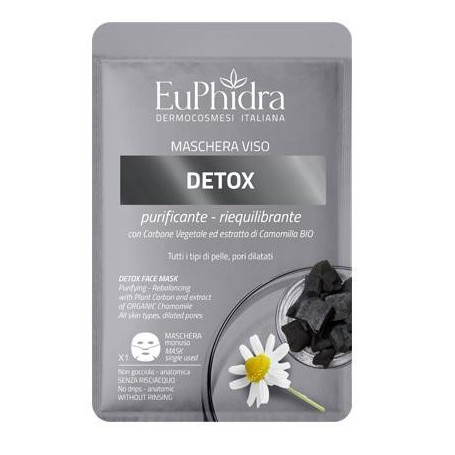 EUPHIDRA MASCHERA VISO DETOX 1 PEZZO