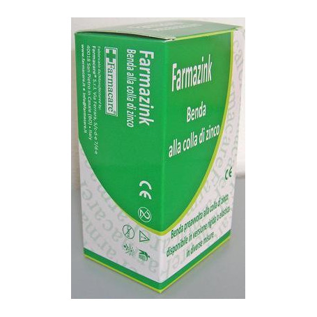 BENDA MEDICATA ELASTICA FARMAZINK CON OSSIDO DI ZINCO CM10X5M 1 PEZZI
