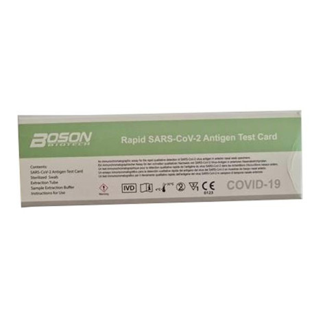 TEST ANTIGENICO RAPIDO COVID-19 AUTODIAGNOSTICO DETERMINAZIONE QUALITATIVA ANTIGENI SARS-COV-2 IN TAMPONI NASALI MEDIANTE IMMUNO