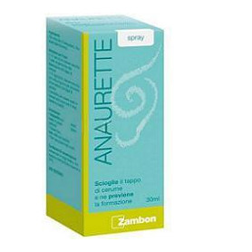 SPRAY IRRIGATORE PER LA RIMOZIONE DEL CERUME ANAURETTE 30 ML