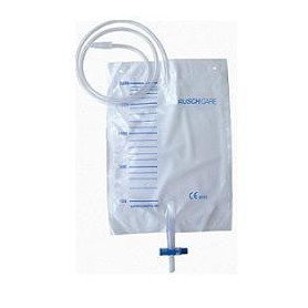 SACCA RACCOLTA URINA DA LETTO IN PVC VOLUME 2000 ML VALVOLA DI NON RITORNO RUBINETTO SCARICO T-TAP TUBO DI RACCORDO DIAMETRO 5-7