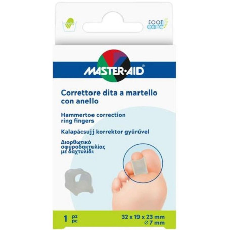 CORRETTORE DITA A MARTELLO MASTER-AID FOOTCARE CON ANELLO 1 PEZZO C14