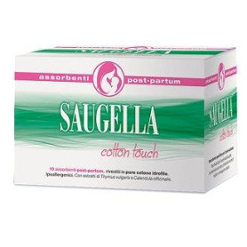 SAUGELLA COTTON TOUCH ASSORBENTI POSTPARTUM 10 PEZZI