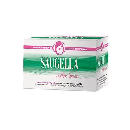 SAUGELLA COTTON TOUCH ASSORBENTI POSTPARTUM 10 PEZZI