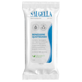 SAUGELLA DERMOLIQUIDO SALVIETTINE 15 PEZZI
